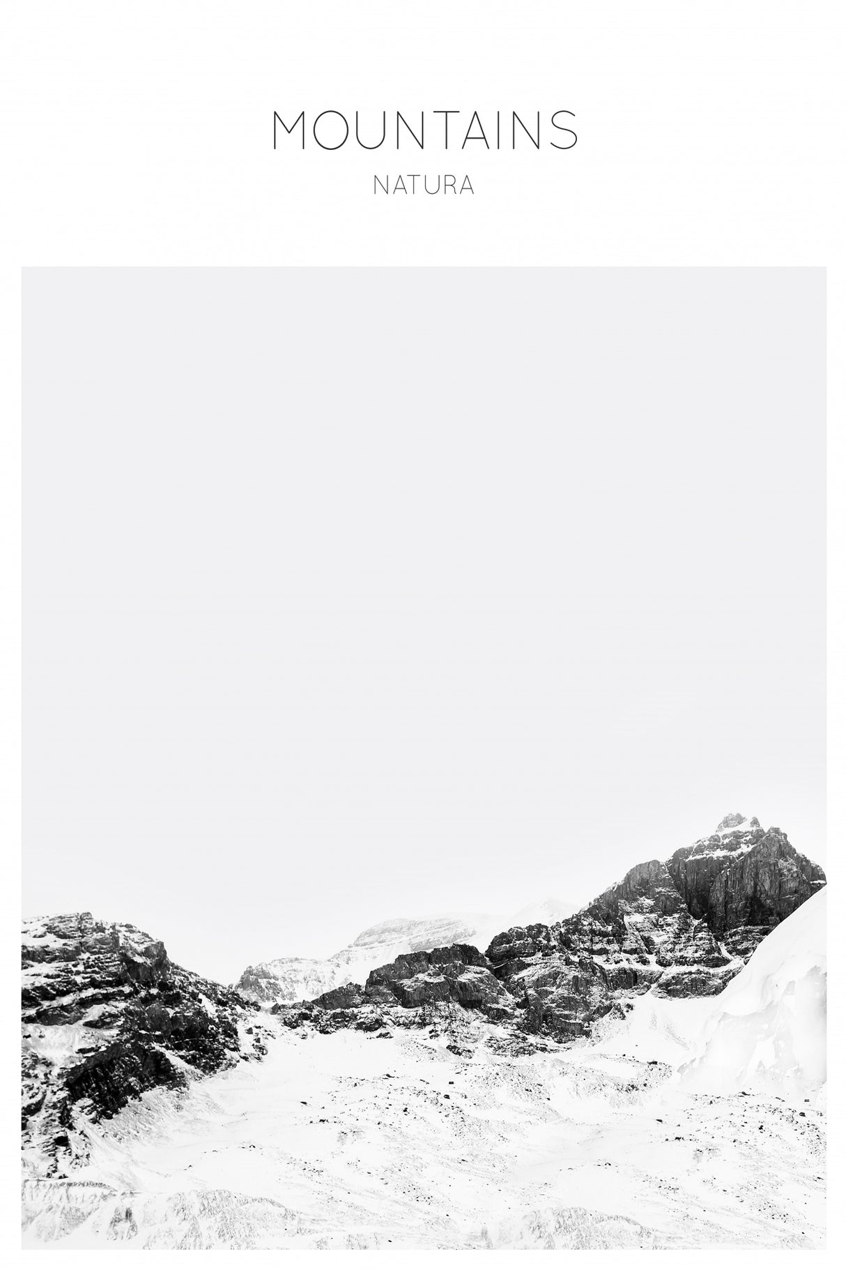 Mountain Natura Photography Poster och Canvastavla