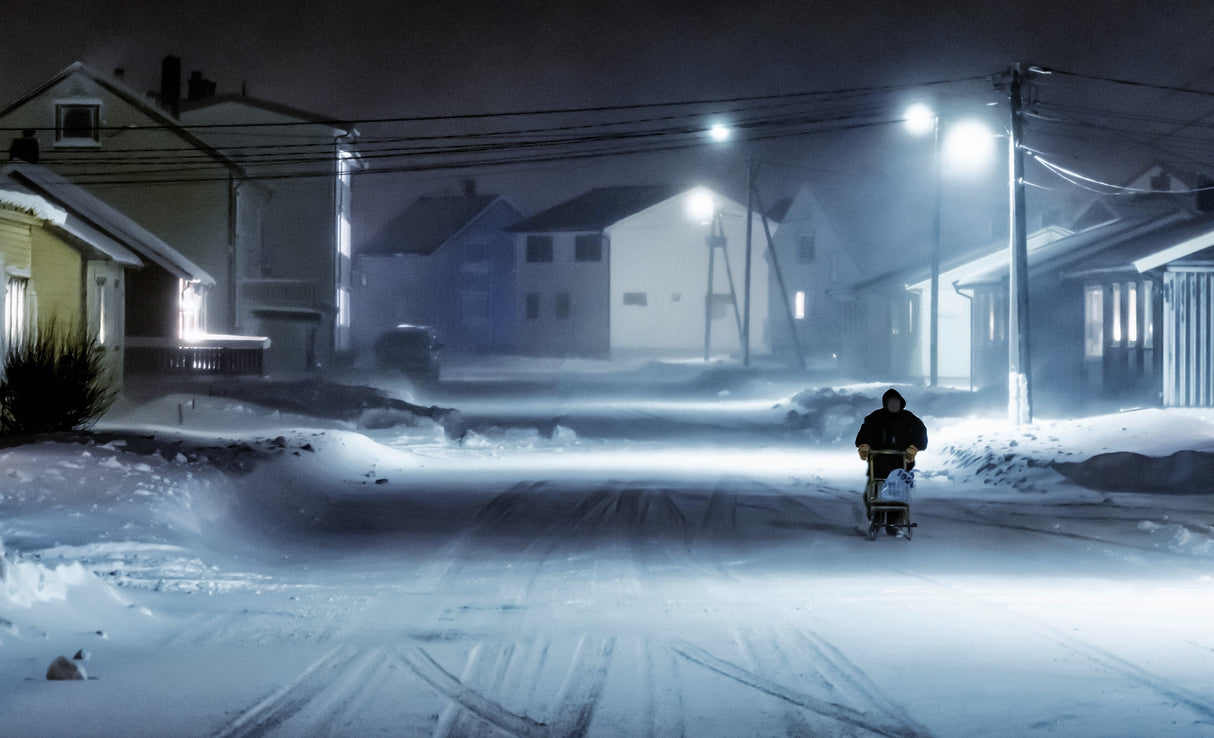 winter street Poster och Canvastavla