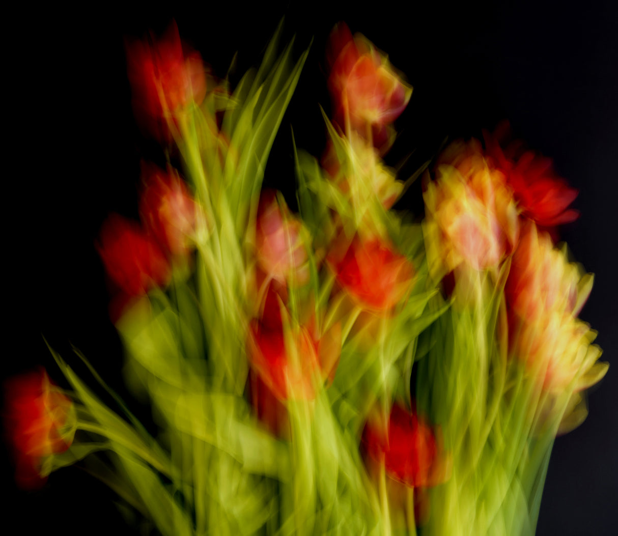Impressionist Flowers Poster och Canvastavla