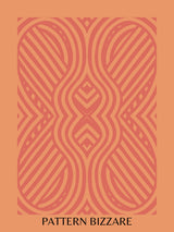 Red Pattern Bizzare Poster och Canvastavla