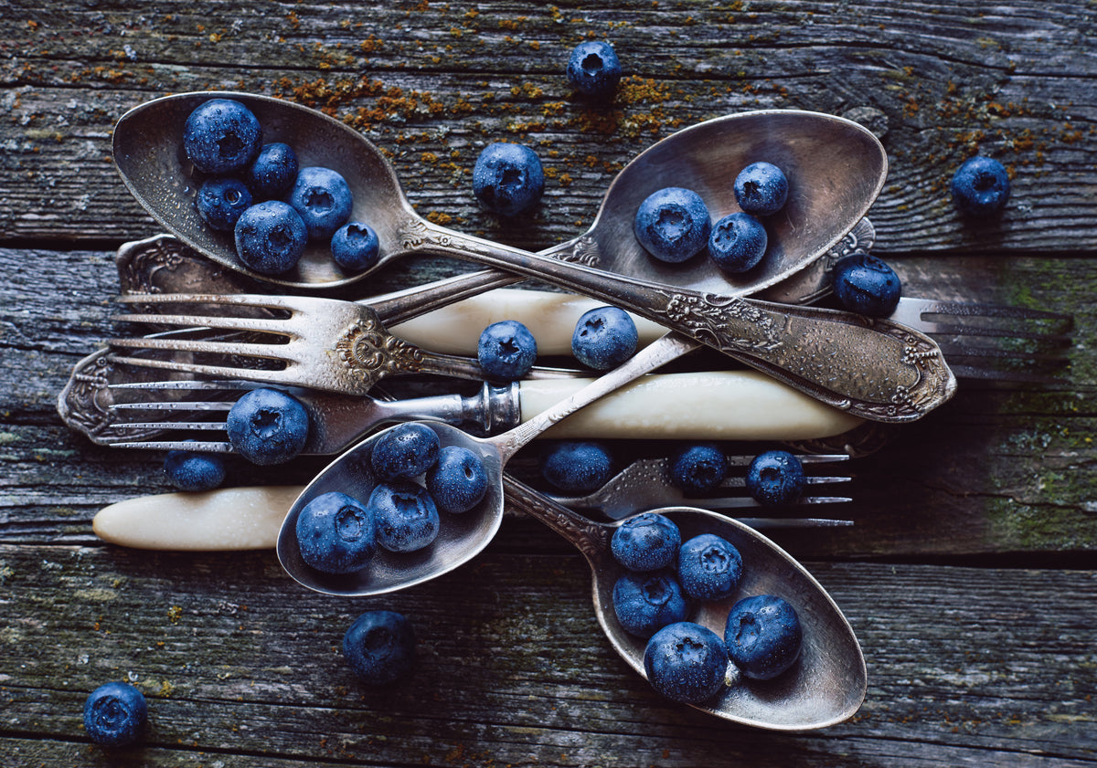 Spoons&amp;Blueberry Poster och Canvastavla