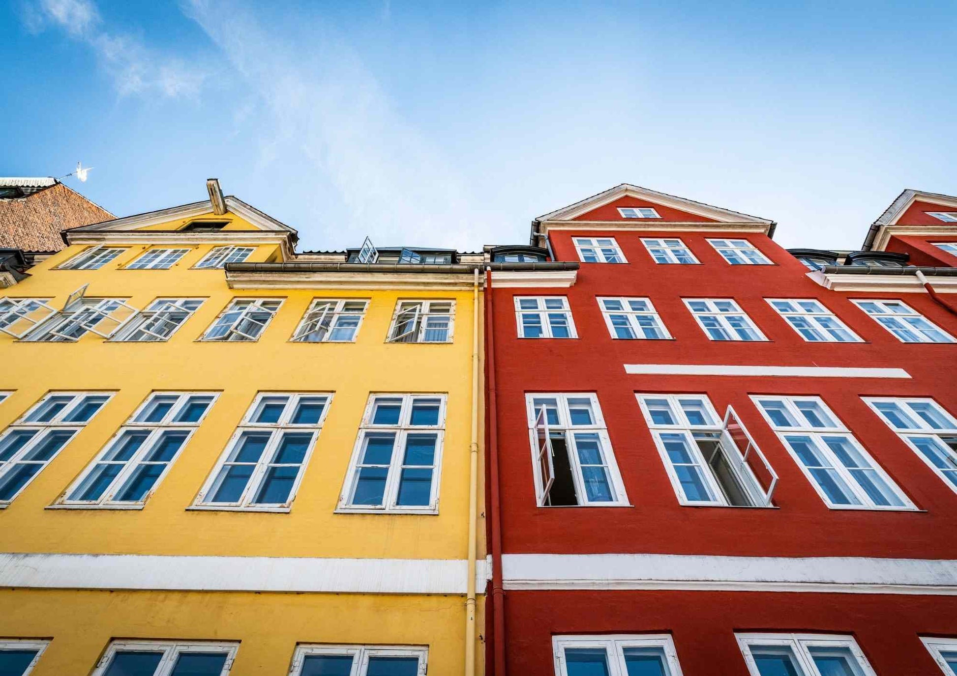 Köpenhamnshus gult och rött Christoffer Borg Mattisson