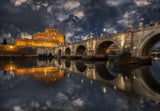 Arches and Clouds. Poster och Canvastavla