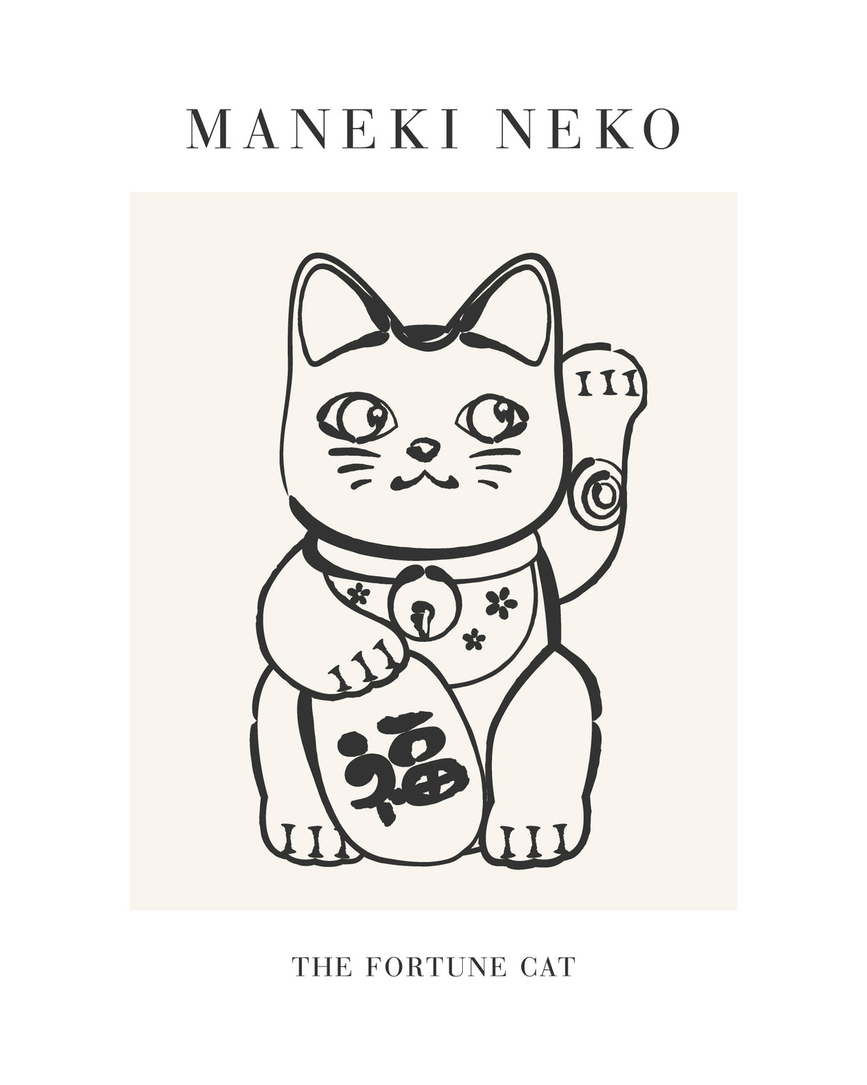 Manekineko No2 Poster och Canvastavla