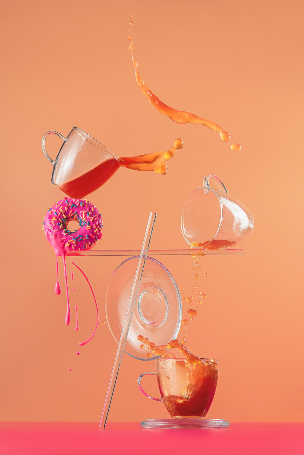 Pink Glazing Poster och Canvastavla