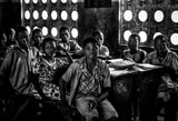 At school in Benin. Poster och Canvastavla
