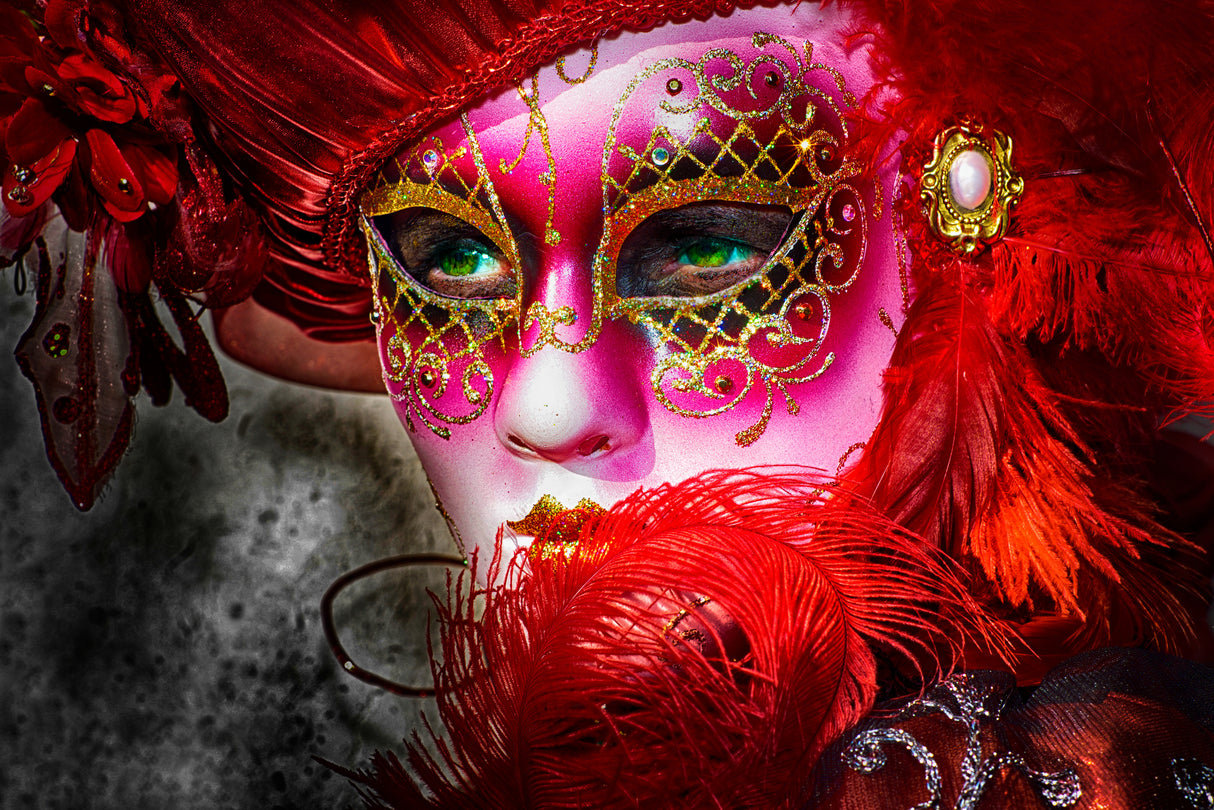 Green eyes and the mask Poster och Canvastavla