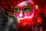 Green eyes and the mask Poster och Canvastavla