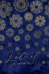 Let it snow lace snowflakes Poster och Canvastavla