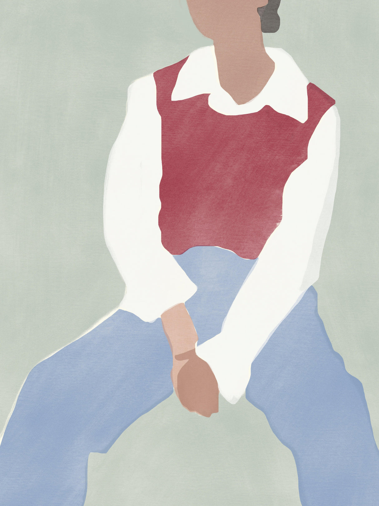 Red Knit Poster och Canvastavla