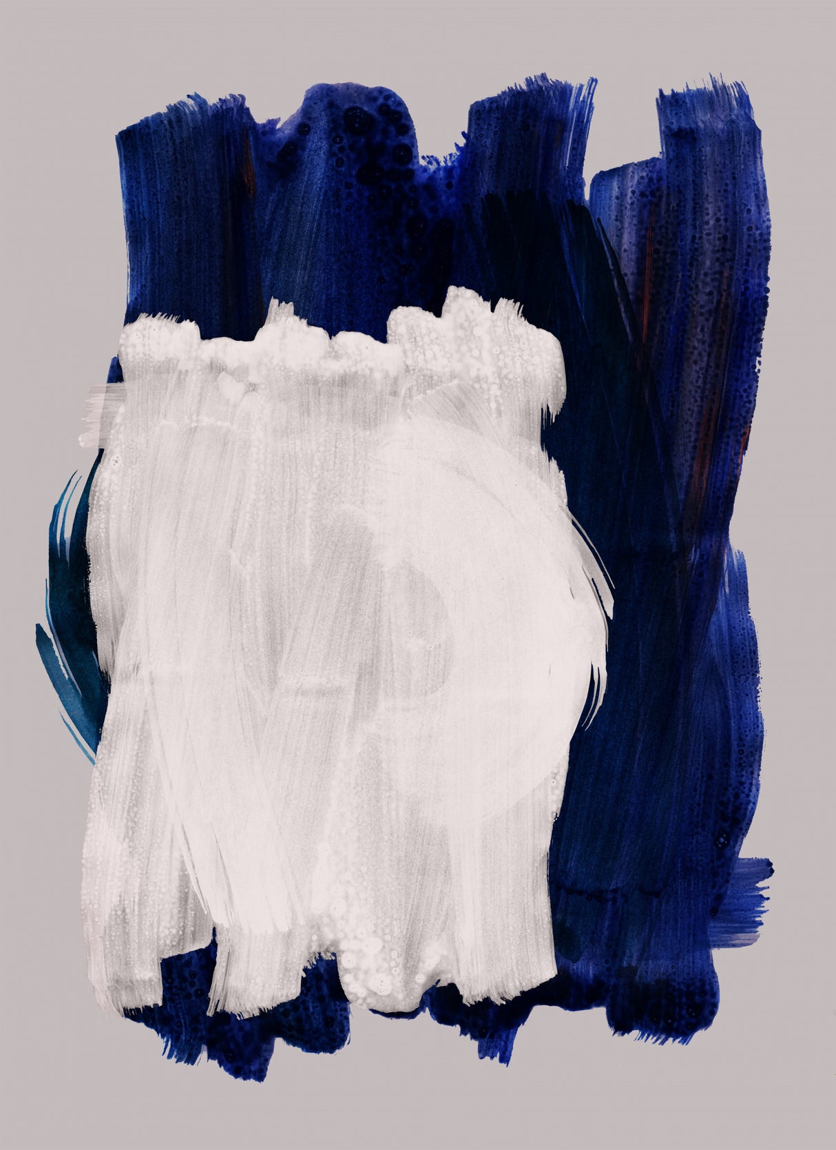 Abstract Brush Strokes 14 Poster och Canvastavla
