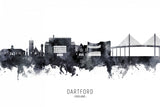 Dartford England Skyline Poster och Canvastavla