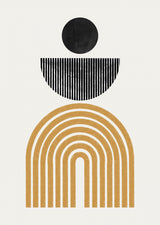 Midcentury Composition Poster och Canvastavla