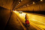 A walk through the tunnel. Poster och Canvastavla