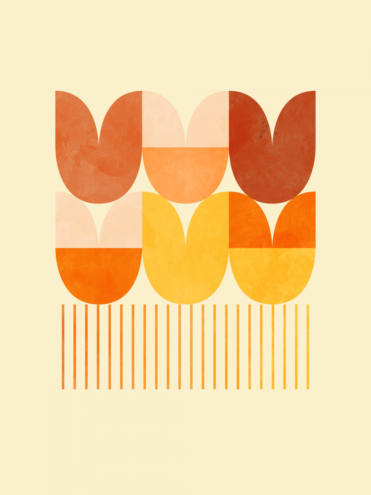 Spring Mid Rhapsody Orange 1 Poster och Canvastavla