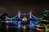 The Tower Bridge London by night Poster och Canvastavla