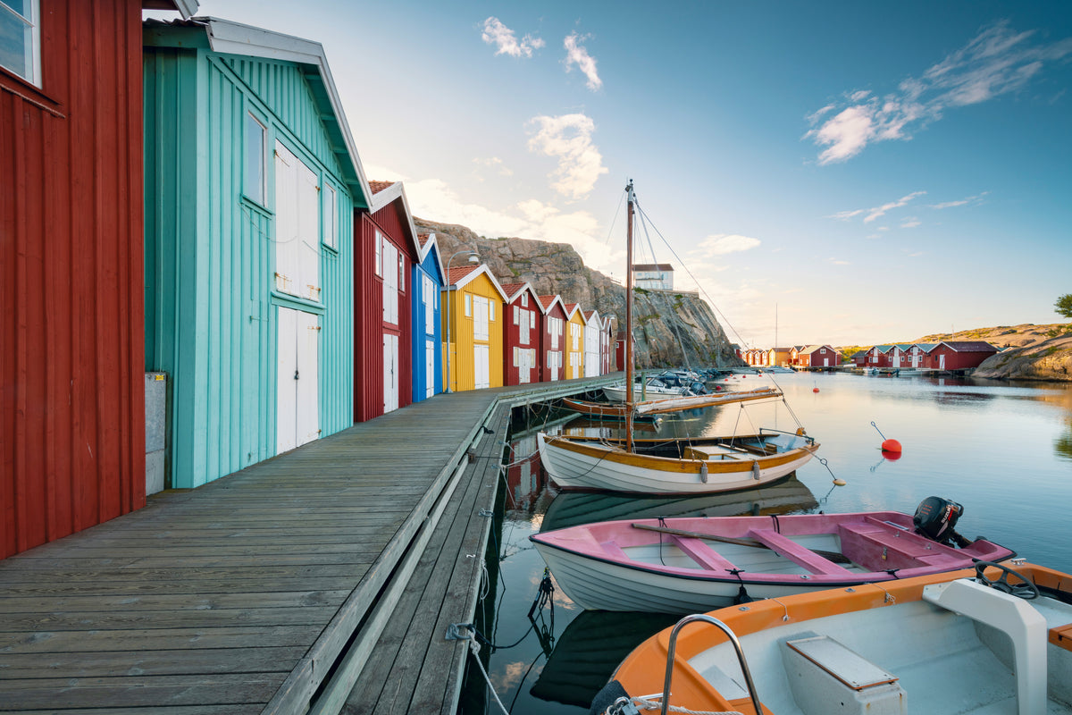 Colored Harbour Poster och Canvastavla
