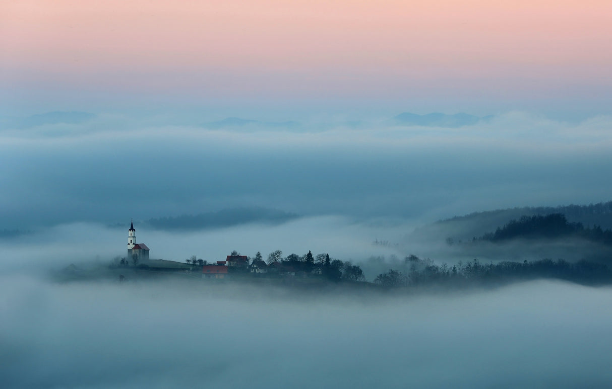 Saint Barbara above the clouds Poster och Canvastavla