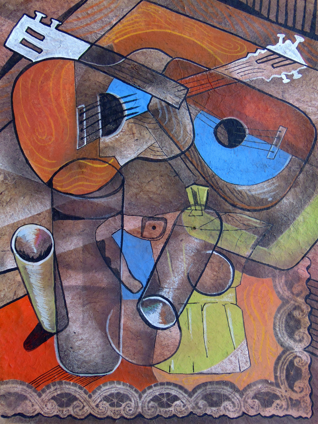 Two Guitars Poster och Canvastavla