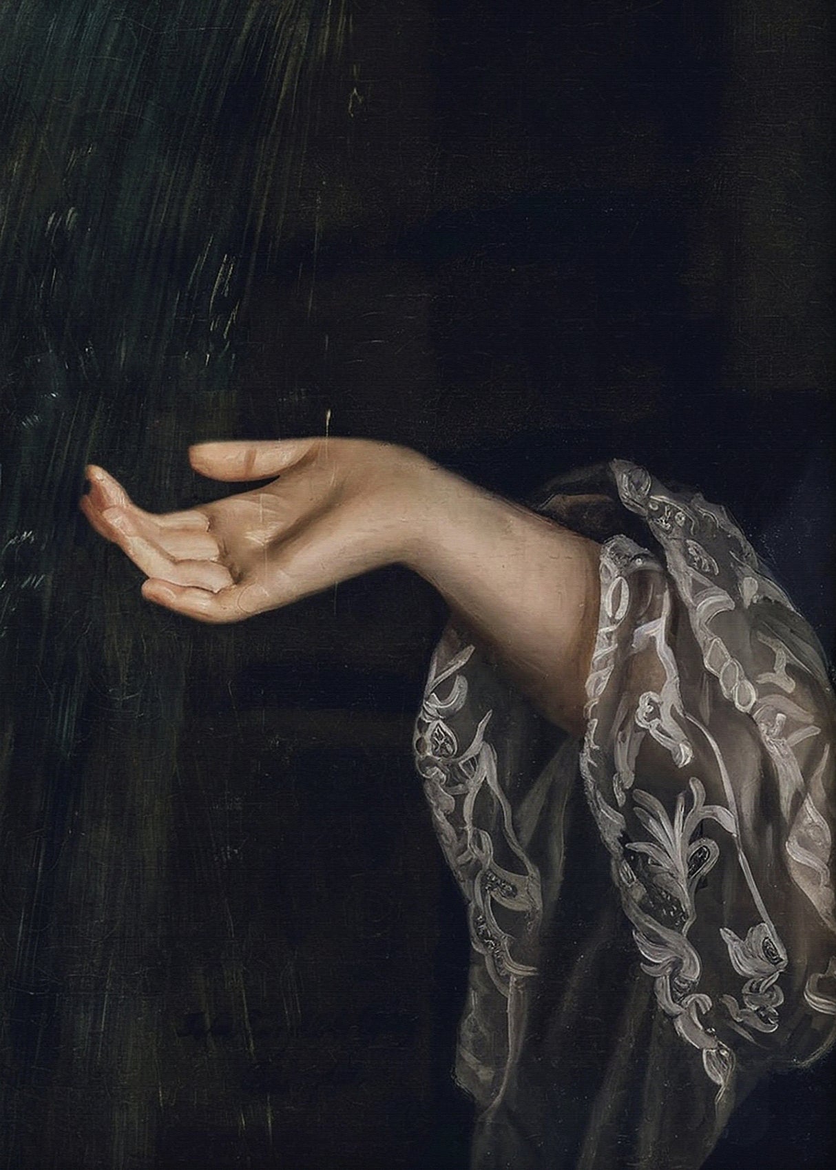 Detail Of Woman / Oil Painting Poster och Canvastavla