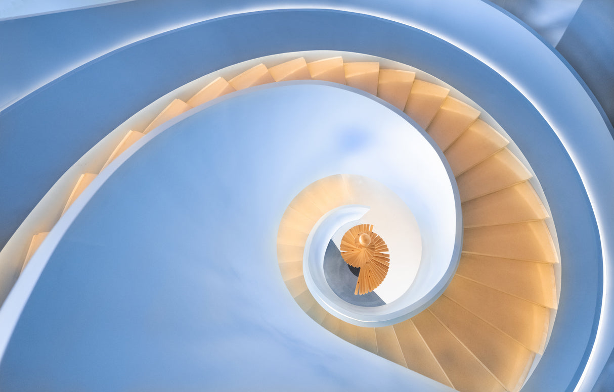 spiral stairs Poster och Canvastavla