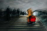 ...red suitcase Poster och Canvastavla