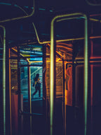 Neon frame Poster och Canvastavla