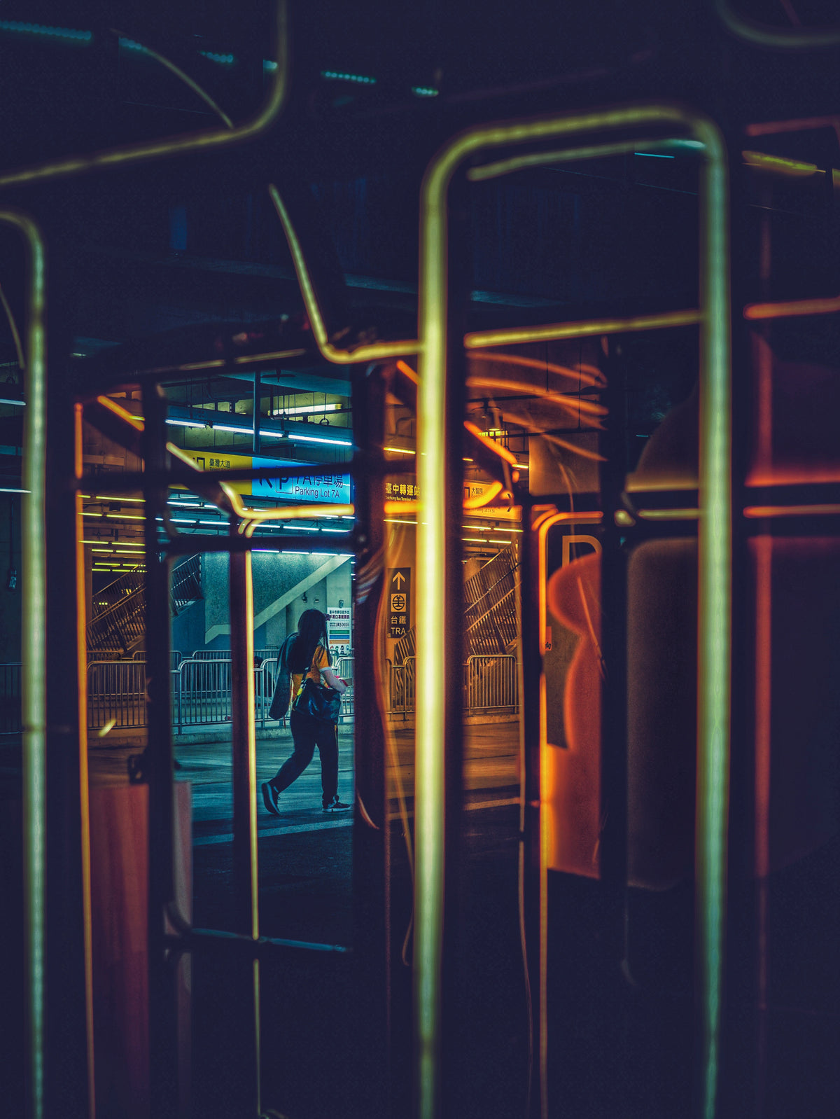 Neon frame Poster och Canvastavla