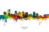 Phoenix Arizona Skyline Poster och Canvastavla