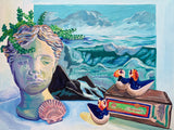 Coastal Still Life Poster och Canvastavla