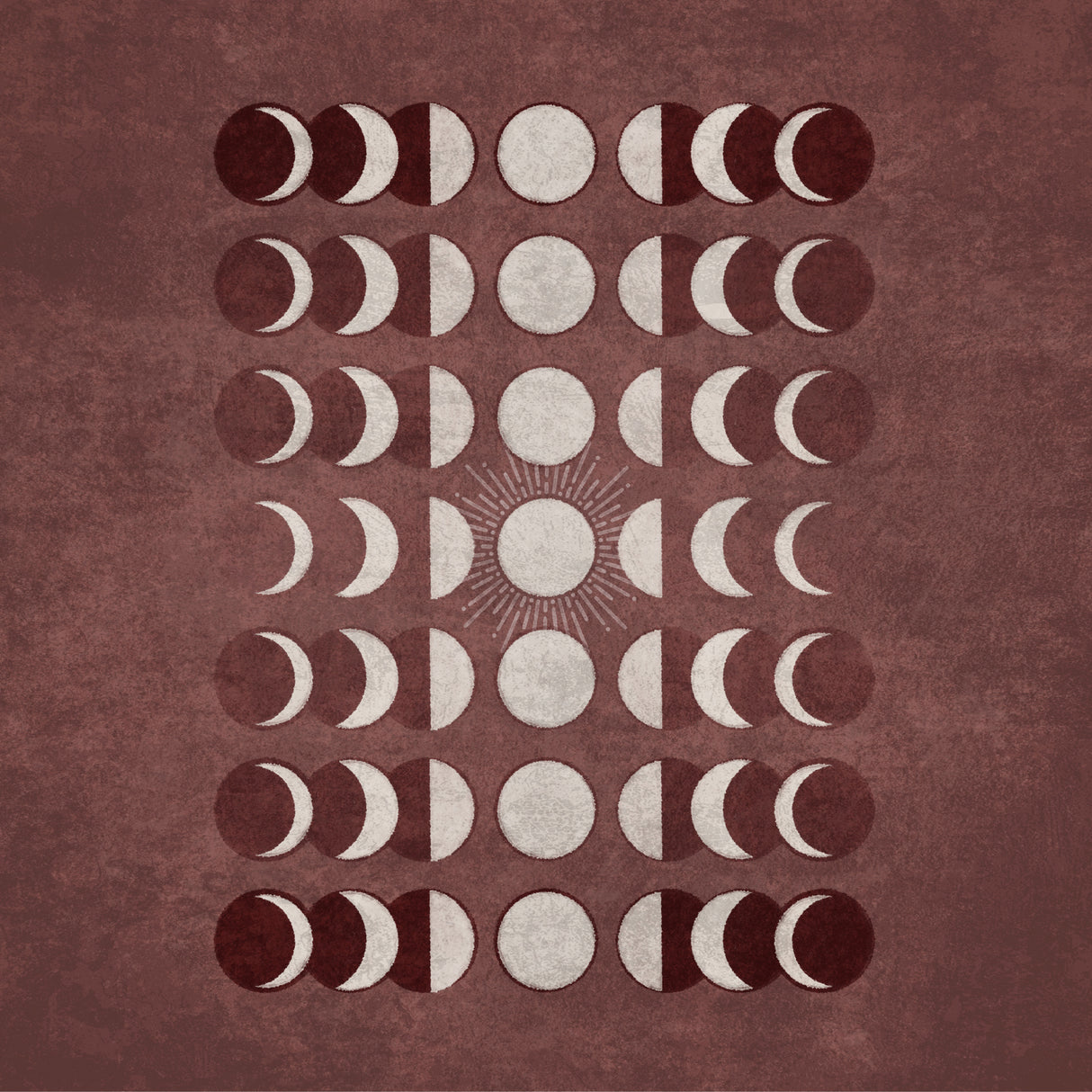 Visne Moons Phases Poster och Canvastavla