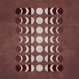 Visne Moons Phases Poster och Canvastavla