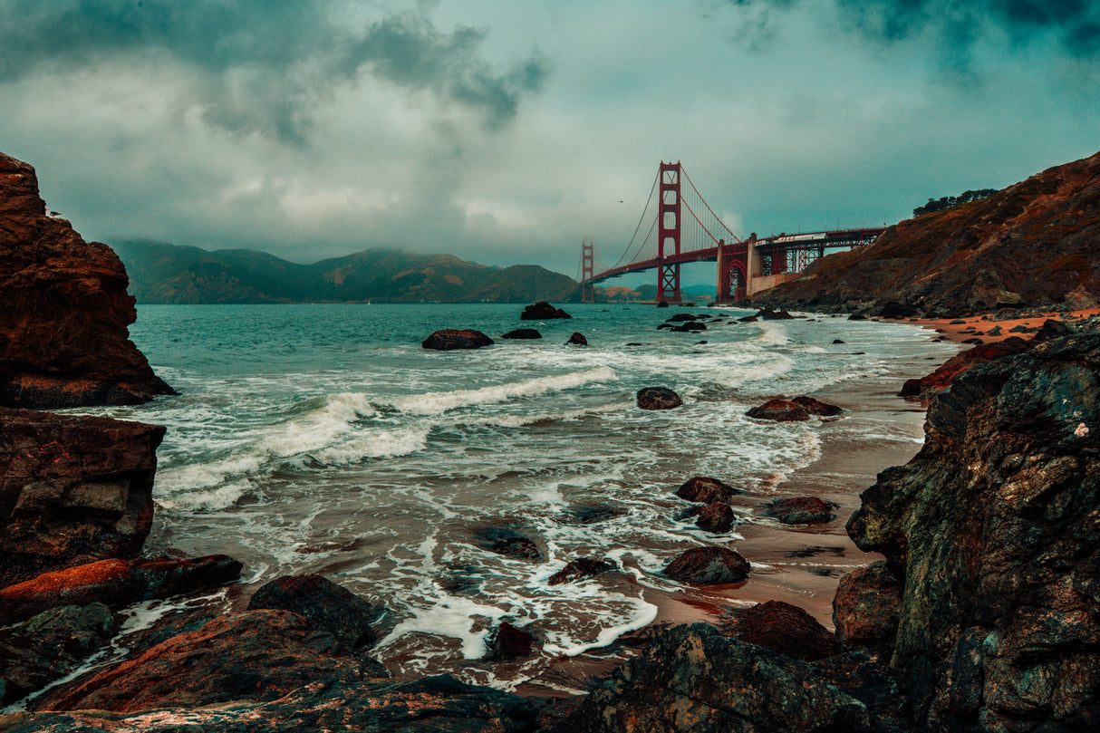 golden gate bridge 1 Poster och Canvastavla