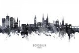Bordeaux France Skyline Poster och Canvastavla