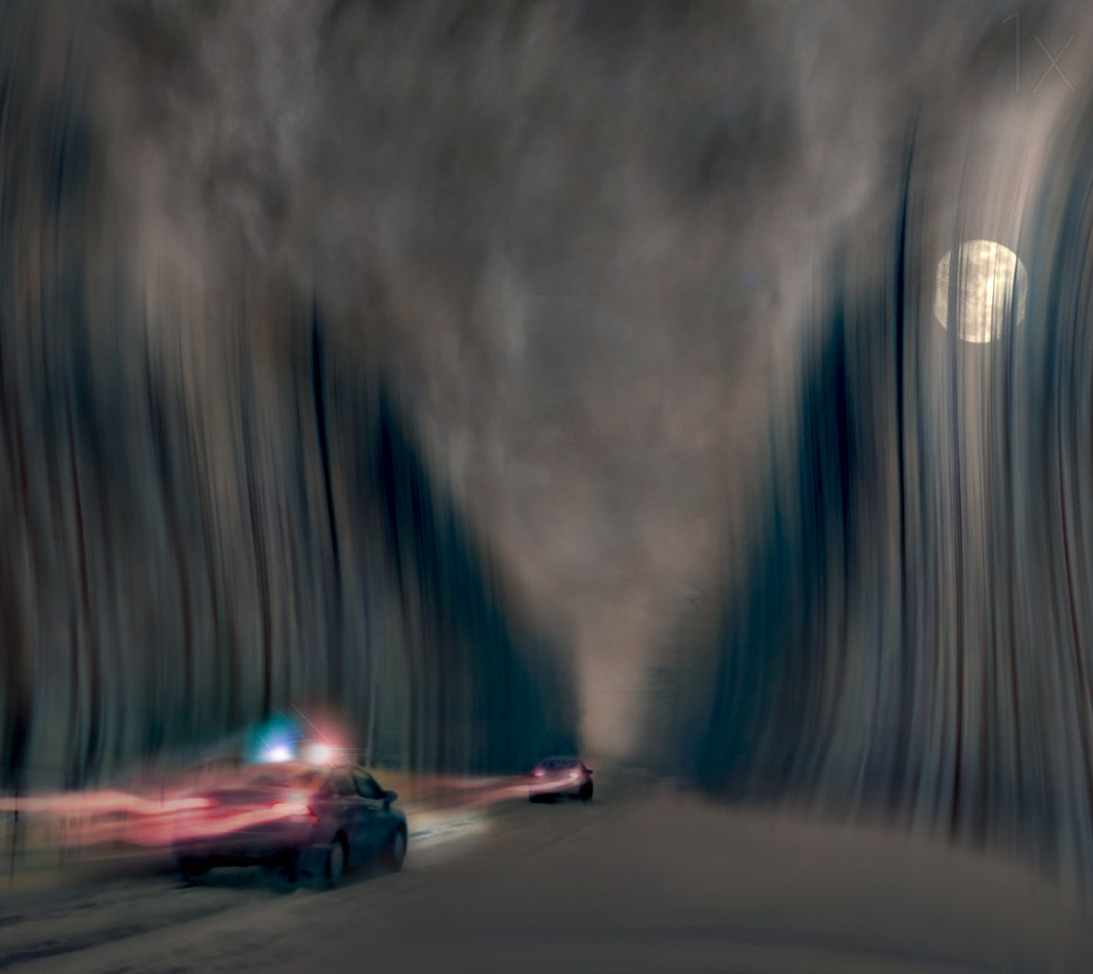 Night pursuit Poster och Canvastavla