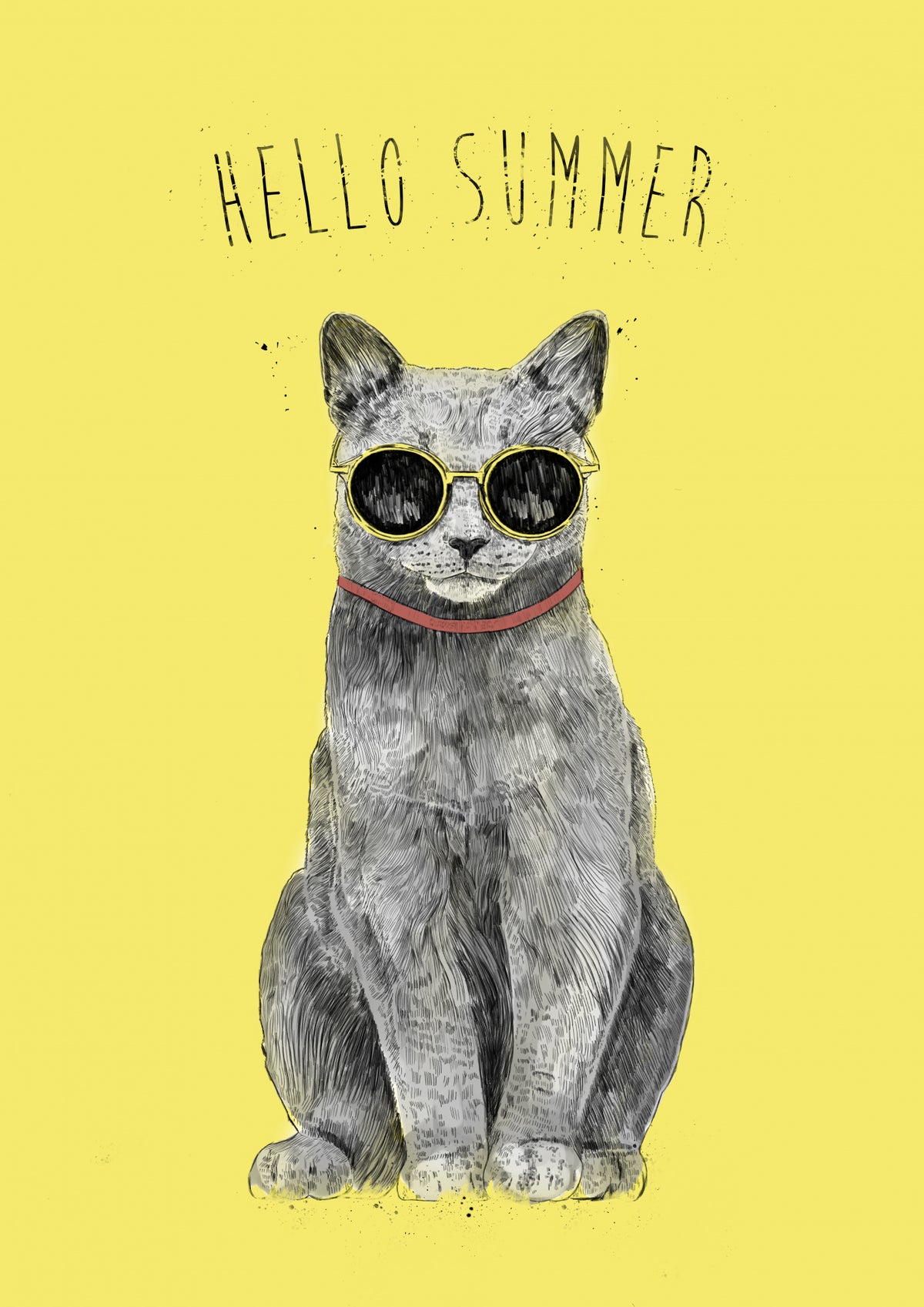 Hello Summer Poster och Canvastavla