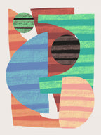 Abstract Stripe Minimal Collage 18 Poster och Canvastavla