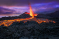 Fire at blue hour! Poster och Canvastavla