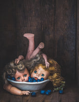 Dolls and blueberries Poster och Canvastavla
