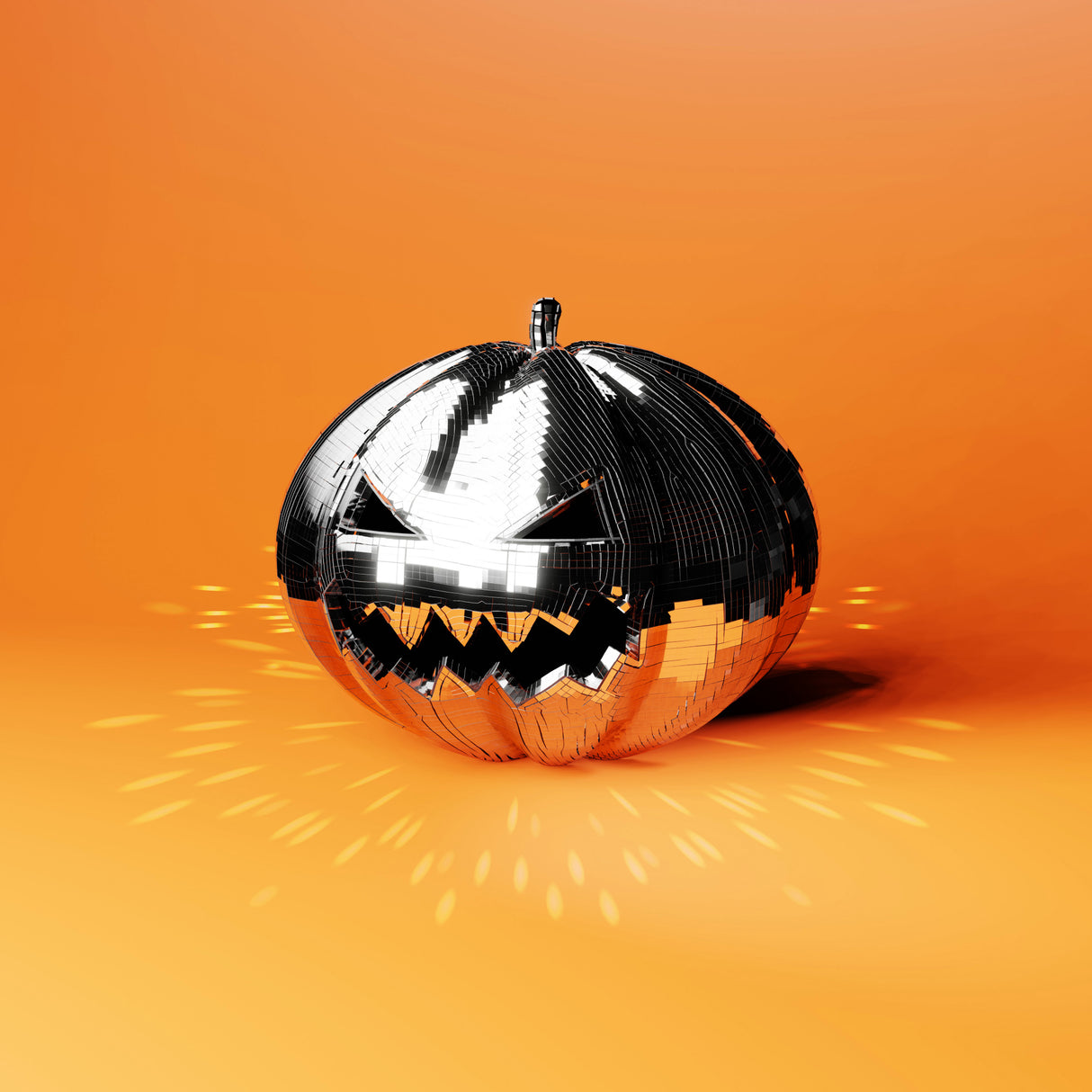 Disco Pumpkin Poster och Canvastavla
