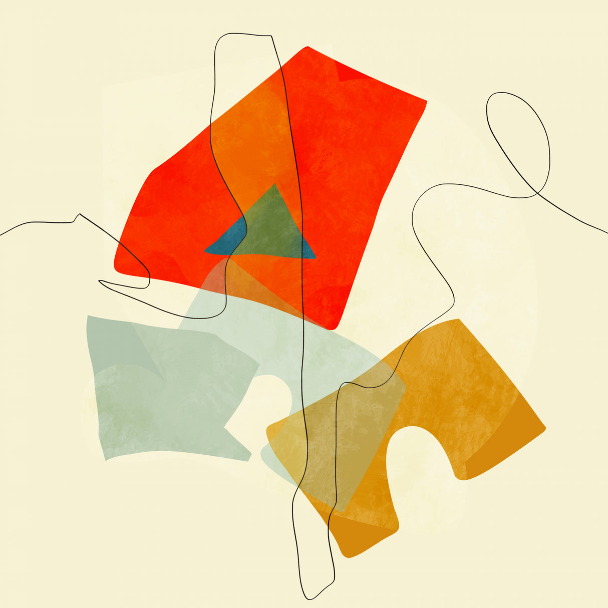 Shapes&lines4 Poster och Canvastavla