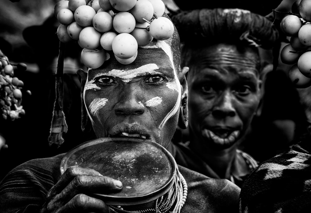 Surma tribe women - Ethiopia Poster och Canvastavla