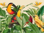 Rain Forest Bird Garden Poster och Canvastavla