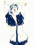 Portrait Of A Model White Poster och Canvastavla