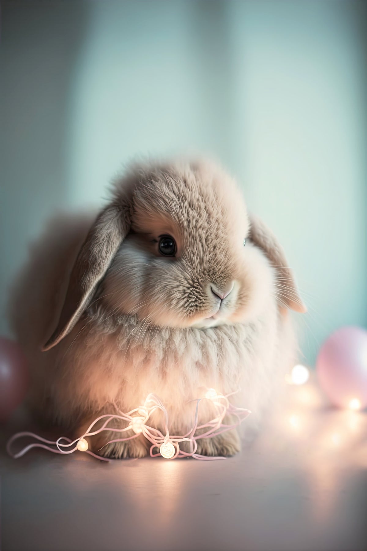 Fluffy Bunny Poster och Canvastavla