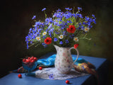 Summer still life with wildflowers Poster och Canvastavla