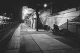 alone at wissahickon station Poster och Canvastavla