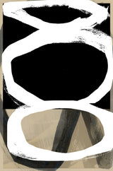 Bold Black On White No4 Poster och Canvastavla