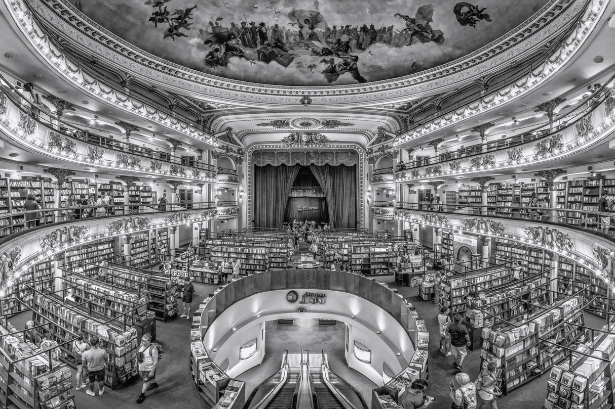 El Ateneo Grand Splendid-Book Store in Buenos Aires Poster och Canvastavla