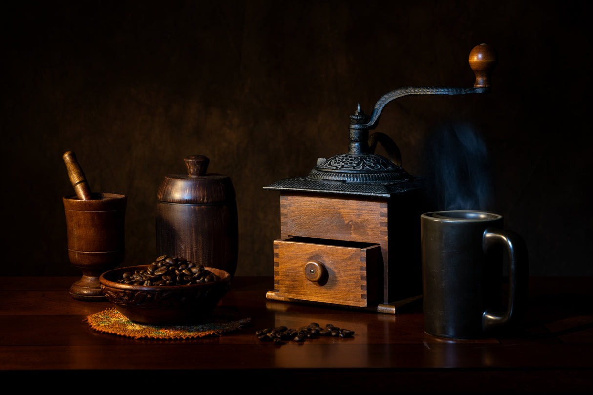 Coffee time at night Poster och Canvastavla